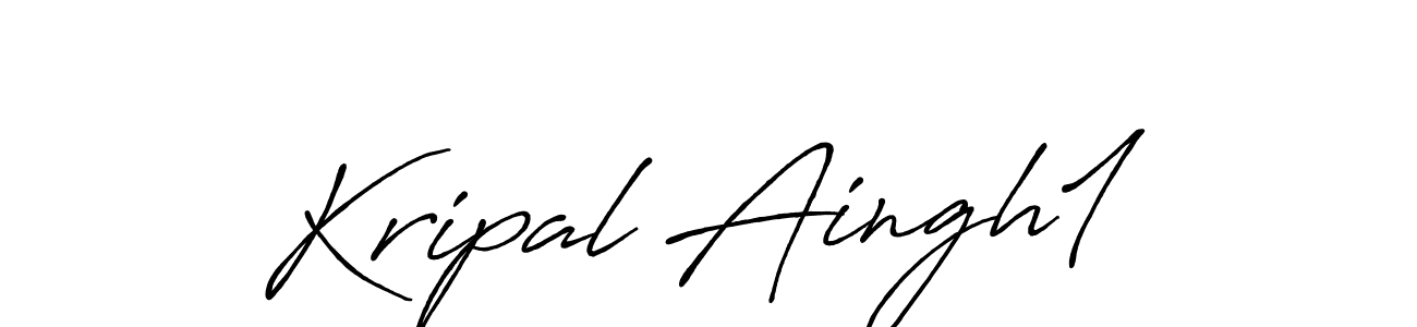 Use a signature maker to create a handwritten signature online. With this signature software, you can design (Antro_Vectra_Bolder) your own signature for name Kripal Aingh1. Kripal Aingh1 signature style 7 images and pictures png