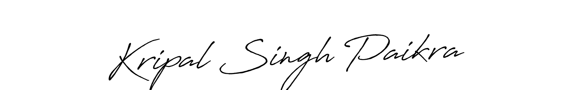 Once you've used our free online signature maker to create your best signature Antro_Vectra_Bolder style, it's time to enjoy all of the benefits that Kripal Singh Paikra name signing documents. Kripal Singh Paikra signature style 7 images and pictures png