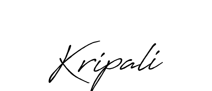 Kripali stylish signature style. Best Handwritten Sign (Antro_Vectra_Bolder) for my name. Handwritten Signature Collection Ideas for my name Kripali. Kripali signature style 7 images and pictures png