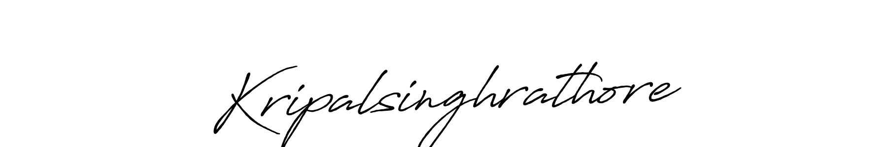 Use a signature maker to create a handwritten signature online. With this signature software, you can design (Antro_Vectra_Bolder) your own signature for name Kripalsinghrathore. Kripalsinghrathore signature style 7 images and pictures png