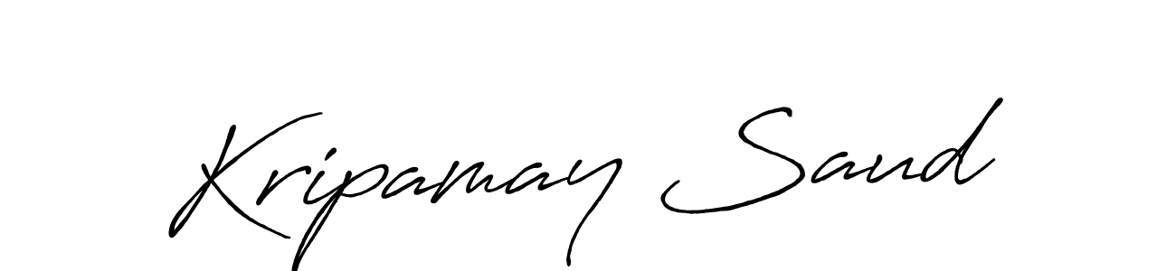 if you are searching for the best signature style for your name Kripamay Saud. so please give up your signature search. here we have designed multiple signature styles  using Antro_Vectra_Bolder. Kripamay Saud signature style 7 images and pictures png