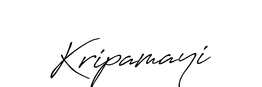 Design your own signature with our free online signature maker. With this signature software, you can create a handwritten (Antro_Vectra_Bolder) signature for name Kripamayi. Kripamayi signature style 7 images and pictures png