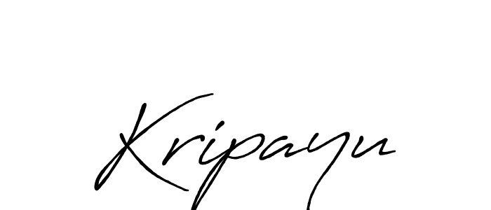 Use a signature maker to create a handwritten signature online. With this signature software, you can design (Antro_Vectra_Bolder) your own signature for name Kripayu. Kripayu signature style 7 images and pictures png