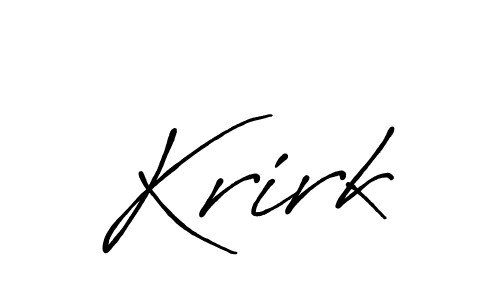 Krirk stylish signature style. Best Handwritten Sign (Antro_Vectra_Bolder) for my name. Handwritten Signature Collection Ideas for my name Krirk. Krirk signature style 7 images and pictures png