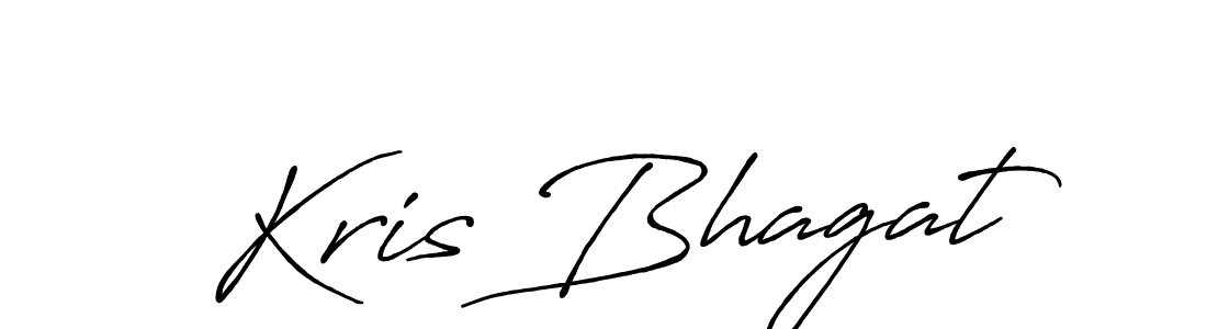 How to make Kris Bhagat name signature. Use Antro_Vectra_Bolder style for creating short signs online. This is the latest handwritten sign. Kris Bhagat signature style 7 images and pictures png