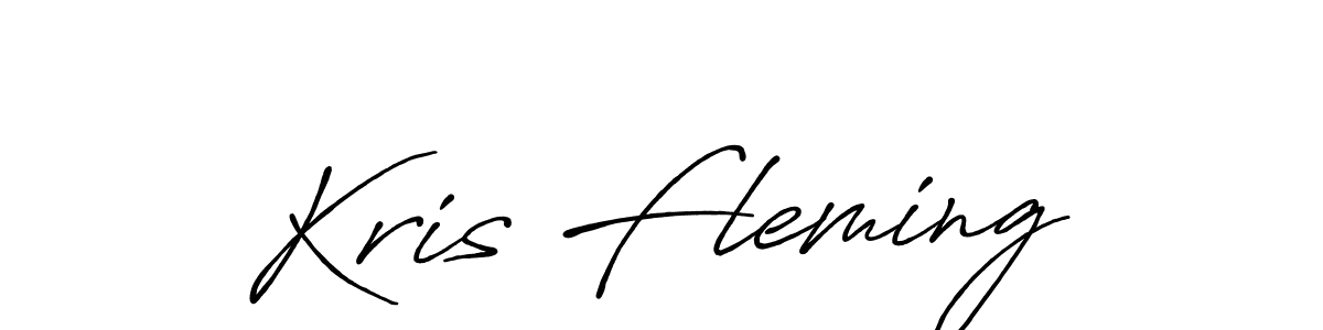 Create a beautiful signature design for name Kris Fleming. With this signature (Antro_Vectra_Bolder) fonts, you can make a handwritten signature for free. Kris Fleming signature style 7 images and pictures png