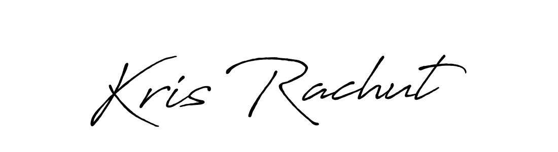 Kris Rachut stylish signature style. Best Handwritten Sign (Antro_Vectra_Bolder) for my name. Handwritten Signature Collection Ideas for my name Kris Rachut. Kris Rachut signature style 7 images and pictures png