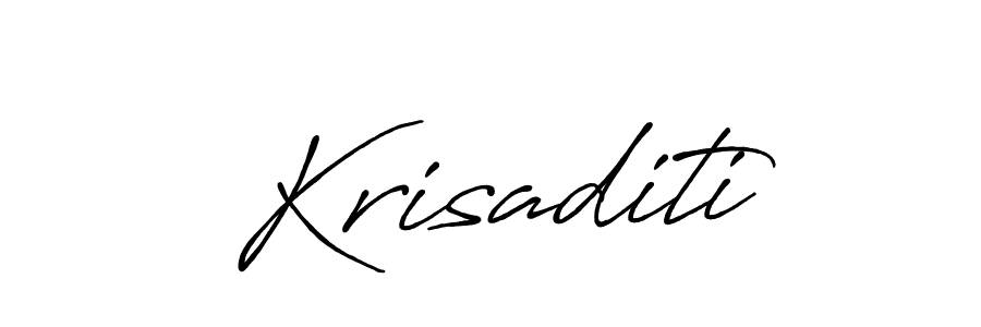 Use a signature maker to create a handwritten signature online. With this signature software, you can design (Antro_Vectra_Bolder) your own signature for name Krisaditi. Krisaditi signature style 7 images and pictures png