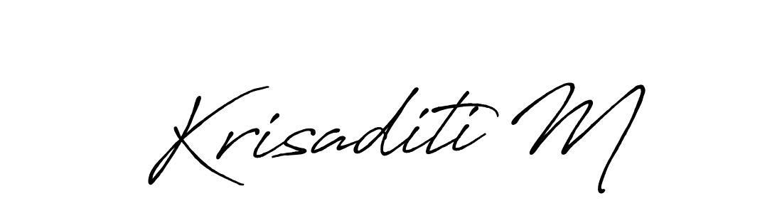 Once you've used our free online signature maker to create your best signature Antro_Vectra_Bolder style, it's time to enjoy all of the benefits that Krisaditi M name signing documents. Krisaditi M signature style 7 images and pictures png