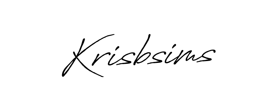 Use a signature maker to create a handwritten signature online. With this signature software, you can design (Antro_Vectra_Bolder) your own signature for name Krisbsims. Krisbsims signature style 7 images and pictures png