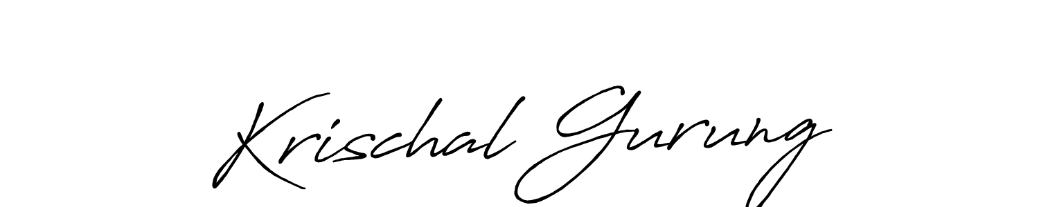 It looks lik you need a new signature style for name Krischal Gurung. Design unique handwritten (Antro_Vectra_Bolder) signature with our free signature maker in just a few clicks. Krischal Gurung signature style 7 images and pictures png
