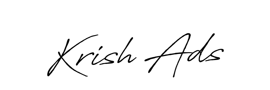 Once you've used our free online signature maker to create your best signature Antro_Vectra_Bolder style, it's time to enjoy all of the benefits that Krish Ads name signing documents. Krish Ads signature style 7 images and pictures png