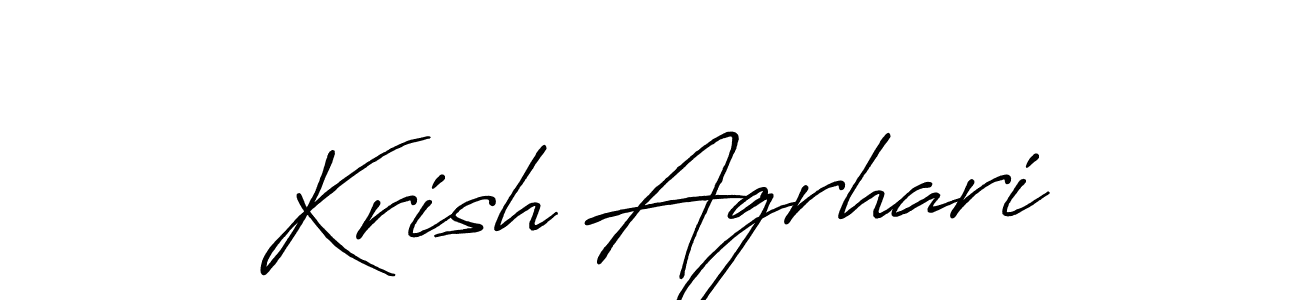 Make a beautiful signature design for name Krish Agrhari. Use this online signature maker to create a handwritten signature for free. Krish Agrhari signature style 7 images and pictures png