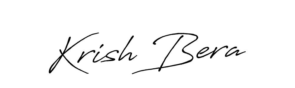 Also You can easily find your signature by using the search form. We will create Krish Bera name handwritten signature images for you free of cost using Antro_Vectra_Bolder sign style. Krish Bera signature style 7 images and pictures png