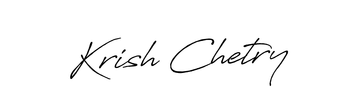 You should practise on your own different ways (Antro_Vectra_Bolder) to write your name (Krish Chetry) in signature. don't let someone else do it for you. Krish Chetry signature style 7 images and pictures png