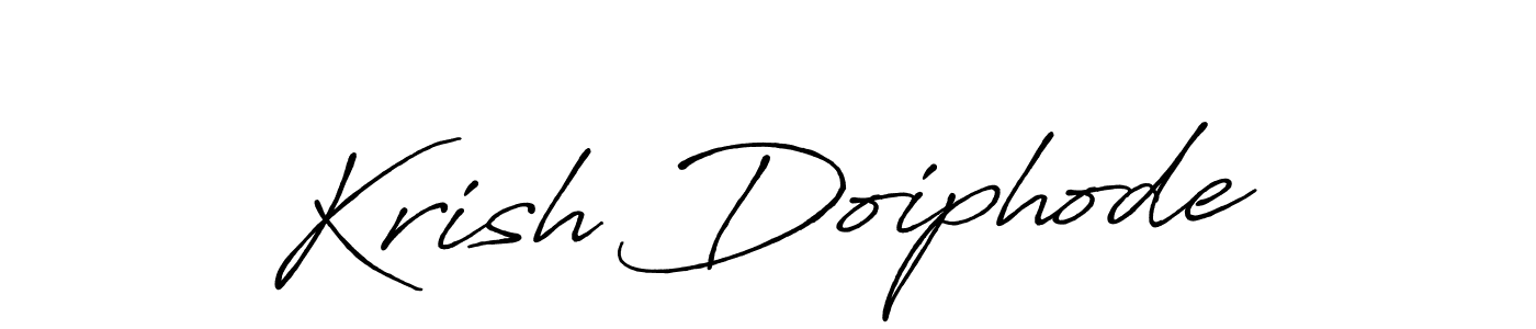 How to make Krish Doiphode signature? Antro_Vectra_Bolder is a professional autograph style. Create handwritten signature for Krish Doiphode name. Krish Doiphode signature style 7 images and pictures png