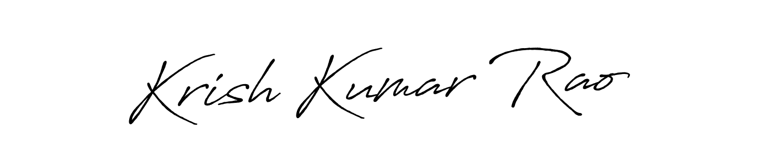 The best way (Antro_Vectra_Bolder) to make a short signature is to pick only two or three words in your name. The name Krish Kumar Rao include a total of six letters. For converting this name. Krish Kumar Rao signature style 7 images and pictures png