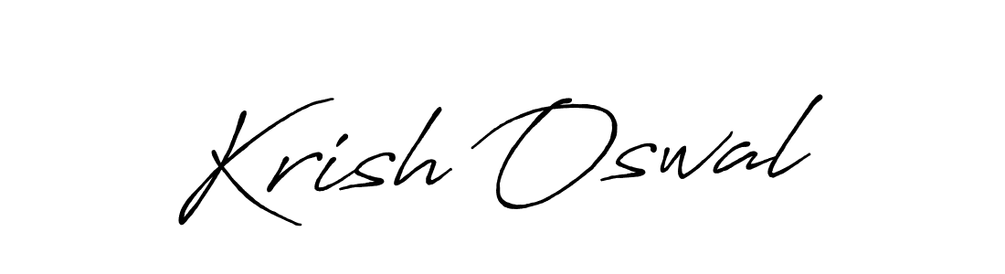 How to make Krish Oswal signature? Antro_Vectra_Bolder is a professional autograph style. Create handwritten signature for Krish Oswal name. Krish Oswal signature style 7 images and pictures png