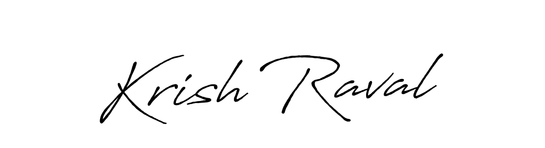 Similarly Antro_Vectra_Bolder is the best handwritten signature design. Signature creator online .You can use it as an online autograph creator for name Krish Raval. Krish Raval signature style 7 images and pictures png