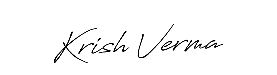 Make a beautiful signature design for name Krish Verma. Use this online signature maker to create a handwritten signature for free. Krish Verma signature style 7 images and pictures png