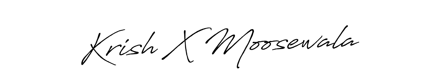 How to make Krish X Moosewala signature? Antro_Vectra_Bolder is a professional autograph style. Create handwritten signature for Krish X Moosewala name. Krish X Moosewala signature style 7 images and pictures png