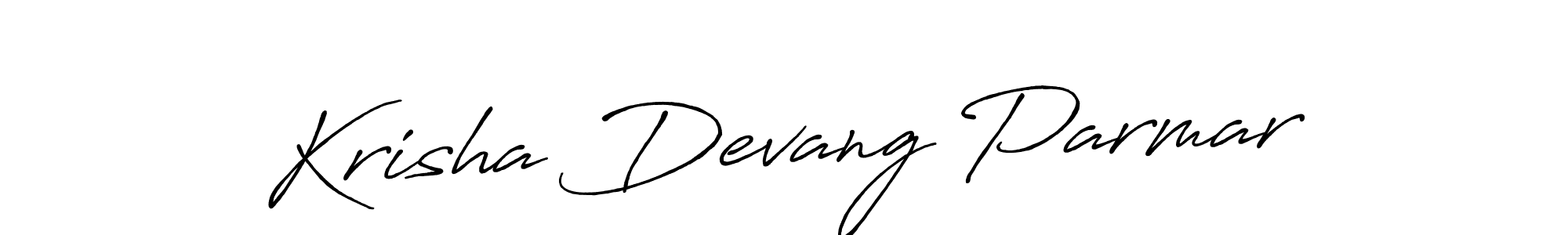 Make a beautiful signature design for name Krisha Devang Parmar. Use this online signature maker to create a handwritten signature for free. Krisha Devang Parmar signature style 7 images and pictures png
