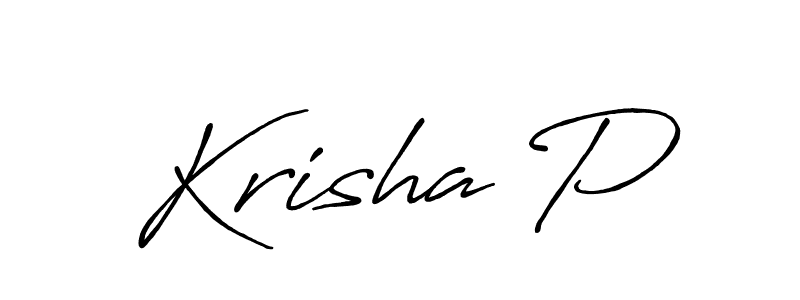 Best and Professional Signature Style for Krisha P. Antro_Vectra_Bolder Best Signature Style Collection. Krisha P signature style 7 images and pictures png