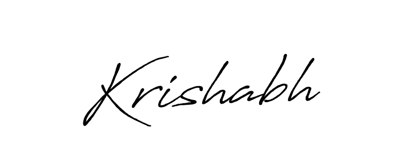 Krishabh stylish signature style. Best Handwritten Sign (Antro_Vectra_Bolder) for my name. Handwritten Signature Collection Ideas for my name Krishabh. Krishabh signature style 7 images and pictures png