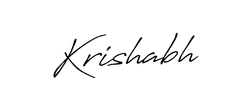 Krishabh stylish signature style. Best Handwritten Sign (Antro_Vectra_Bolder) for my name. Handwritten Signature Collection Ideas for my name Krishabh. Krishabh signature style 7 images and pictures png