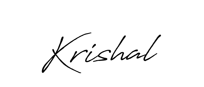 How to make Krishal signature? Antro_Vectra_Bolder is a professional autograph style. Create handwritten signature for Krishal name. Krishal signature style 7 images and pictures png