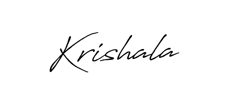 Best and Professional Signature Style for Krishala. Antro_Vectra_Bolder Best Signature Style Collection. Krishala signature style 7 images and pictures png