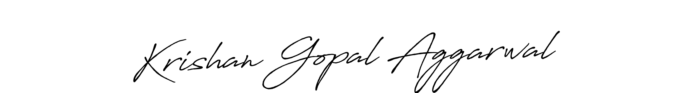 Use a signature maker to create a handwritten signature online. With this signature software, you can design (Antro_Vectra_Bolder) your own signature for name Krishan Gopal Aggarwal. Krishan Gopal Aggarwal signature style 7 images and pictures png