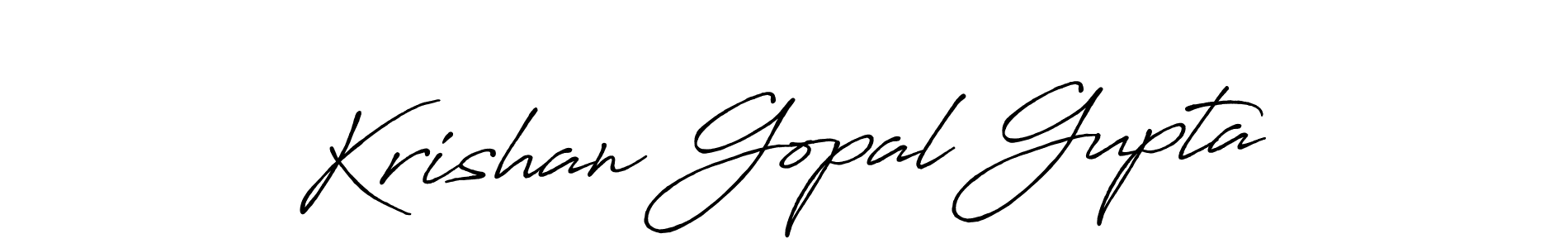 It looks lik you need a new signature style for name Krishan Gopal Gupta. Design unique handwritten (Antro_Vectra_Bolder) signature with our free signature maker in just a few clicks. Krishan Gopal Gupta signature style 7 images and pictures png