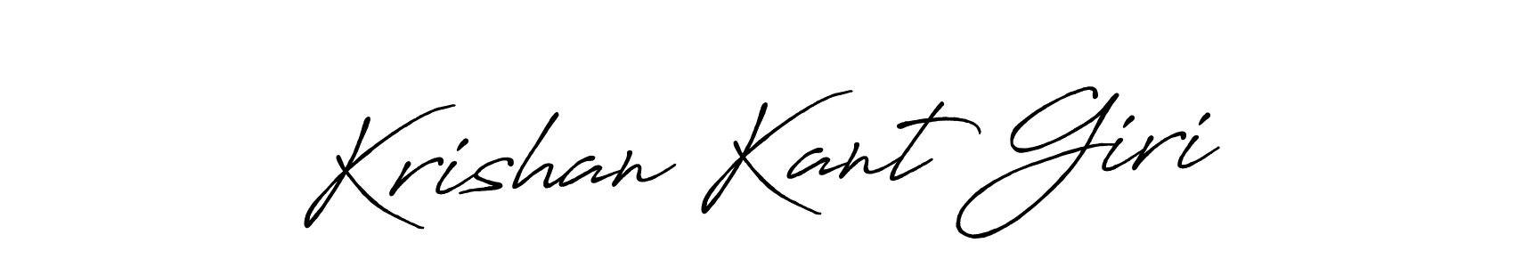 Also we have Krishan Kant Giri name is the best signature style. Create professional handwritten signature collection using Antro_Vectra_Bolder autograph style. Krishan Kant Giri signature style 7 images and pictures png