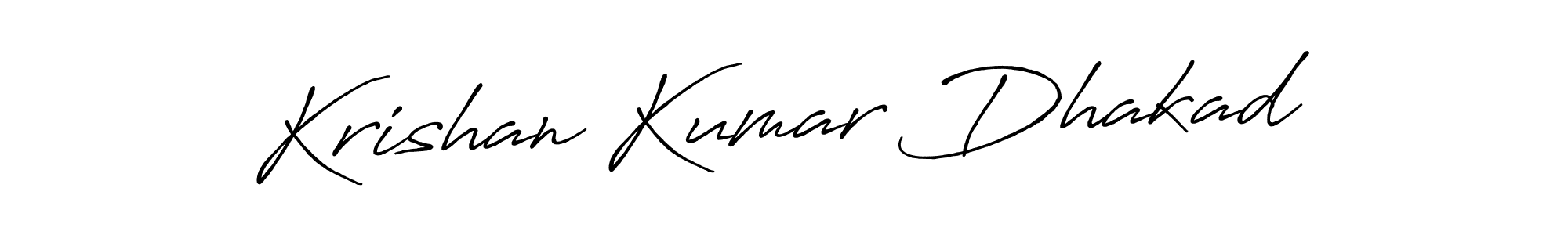 Krishan Kumar Dhakad stylish signature style. Best Handwritten Sign (Antro_Vectra_Bolder) for my name. Handwritten Signature Collection Ideas for my name Krishan Kumar Dhakad. Krishan Kumar Dhakad signature style 7 images and pictures png