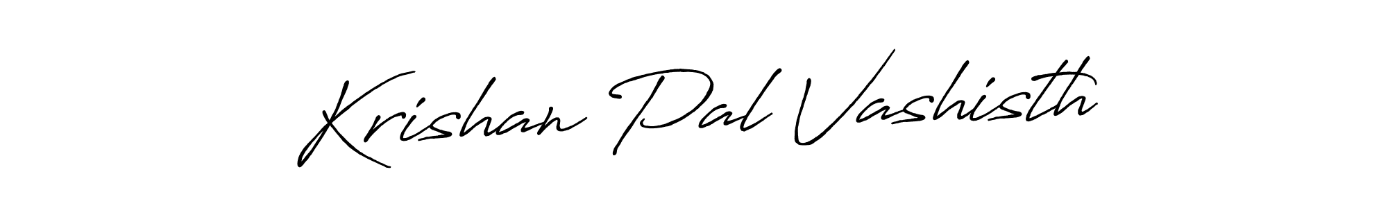 Design your own signature with our free online signature maker. With this signature software, you can create a handwritten (Antro_Vectra_Bolder) signature for name Krishan Pal Vashisth. Krishan Pal Vashisth signature style 7 images and pictures png