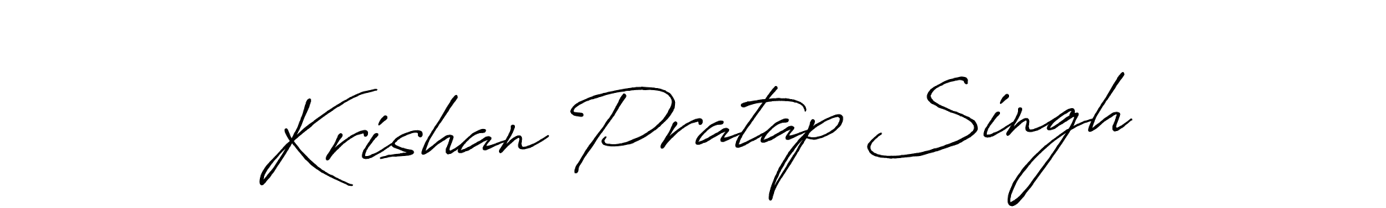 Design your own signature with our free online signature maker. With this signature software, you can create a handwritten (Antro_Vectra_Bolder) signature for name Krishan Pratap Singh. Krishan Pratap Singh signature style 7 images and pictures png