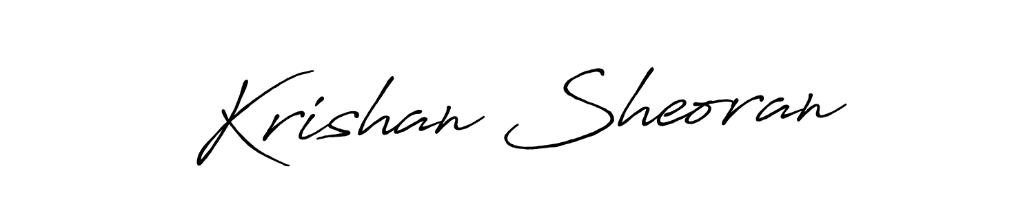 The best way (Antro_Vectra_Bolder) to make a short signature is to pick only two or three words in your name. The name Krishan Sheoran include a total of six letters. For converting this name. Krishan Sheoran signature style 7 images and pictures png