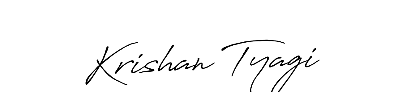 if you are searching for the best signature style for your name Krishan Tyagi. so please give up your signature search. here we have designed multiple signature styles  using Antro_Vectra_Bolder. Krishan Tyagi signature style 7 images and pictures png