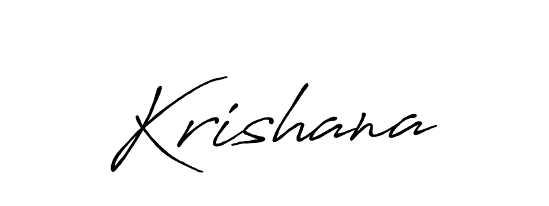 Make a beautiful signature design for name Krishana. With this signature (Antro_Vectra_Bolder) style, you can create a handwritten signature for free. Krishana signature style 7 images and pictures png