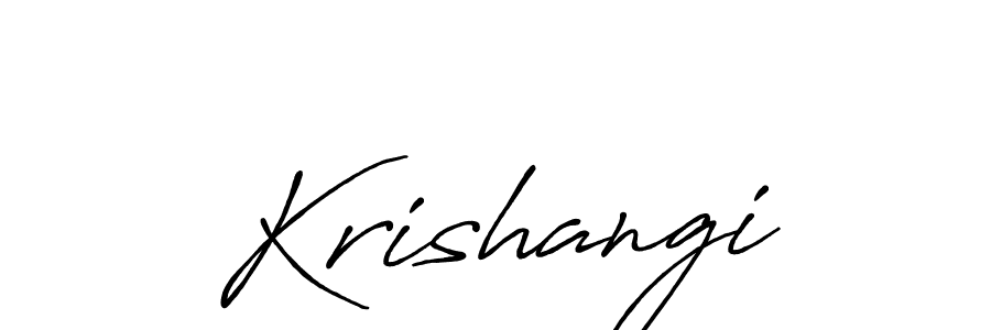 How to Draw Krishangi signature style? Antro_Vectra_Bolder is a latest design signature styles for name Krishangi. Krishangi signature style 7 images and pictures png