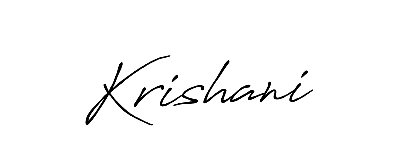 Also You can easily find your signature by using the search form. We will create Krishani name handwritten signature images for you free of cost using Antro_Vectra_Bolder sign style. Krishani signature style 7 images and pictures png