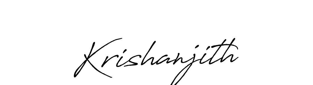 You should practise on your own different ways (Antro_Vectra_Bolder) to write your name (Krishanjith) in signature. don't let someone else do it for you. Krishanjith signature style 7 images and pictures png