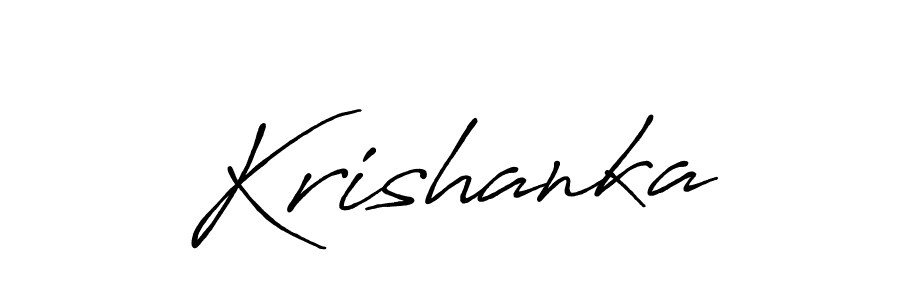 Make a beautiful signature design for name Krishanka. With this signature (Antro_Vectra_Bolder) style, you can create a handwritten signature for free. Krishanka signature style 7 images and pictures png