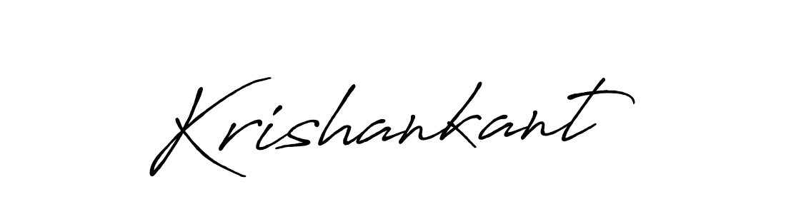 Make a beautiful signature design for name Krishankant. With this signature (Antro_Vectra_Bolder) style, you can create a handwritten signature for free. Krishankant signature style 7 images and pictures png