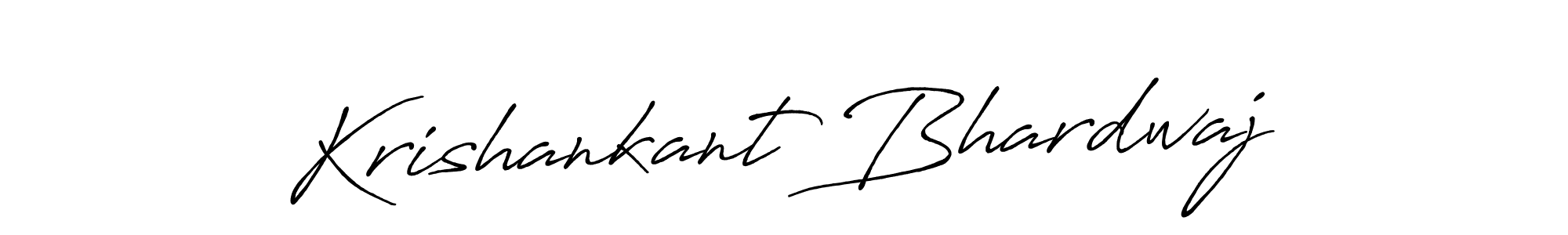 Design your own signature with our free online signature maker. With this signature software, you can create a handwritten (Antro_Vectra_Bolder) signature for name Krishankant Bhardwaj. Krishankant Bhardwaj signature style 7 images and pictures png