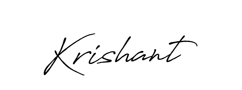 Similarly Antro_Vectra_Bolder is the best handwritten signature design. Signature creator online .You can use it as an online autograph creator for name Krishant. Krishant signature style 7 images and pictures png