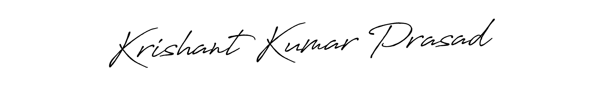 It looks lik you need a new signature style for name Krishant Kumar Prasad. Design unique handwritten (Antro_Vectra_Bolder) signature with our free signature maker in just a few clicks. Krishant Kumar Prasad signature style 7 images and pictures png