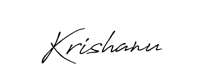 How to make Krishanu signature? Antro_Vectra_Bolder is a professional autograph style. Create handwritten signature for Krishanu name. Krishanu signature style 7 images and pictures png
