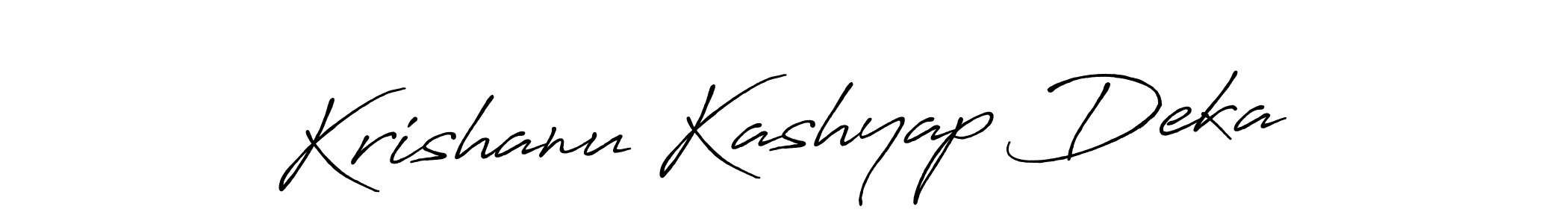 Antro_Vectra_Bolder is a professional signature style that is perfect for those who want to add a touch of class to their signature. It is also a great choice for those who want to make their signature more unique. Get Krishanu Kashyap Deka name to fancy signature for free. Krishanu Kashyap Deka signature style 7 images and pictures png